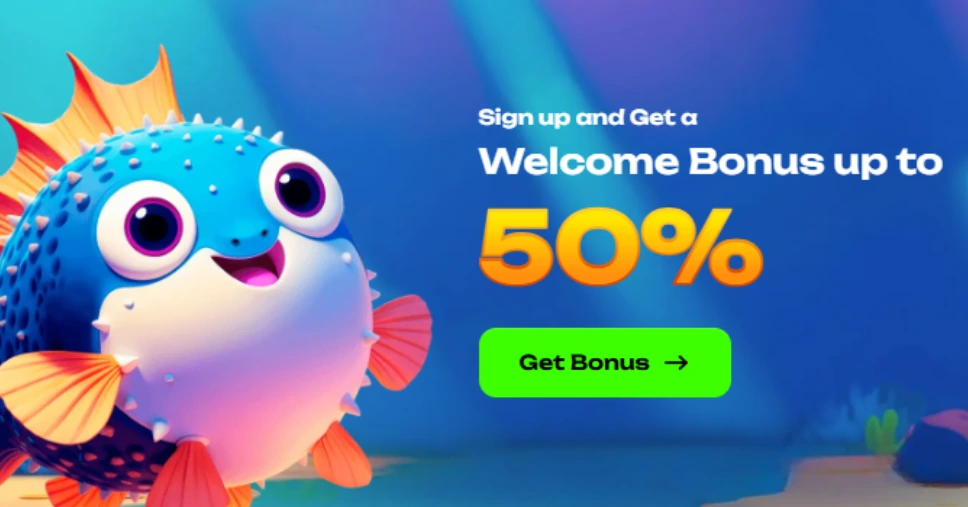 Bonus banner for Fugu Casino